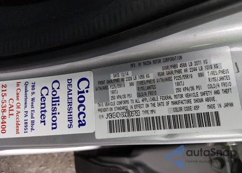 2016 Mazda Cx-5 Grand Touring z USA, uszkodzony, nr VIN JM3KE4DY8G0606763